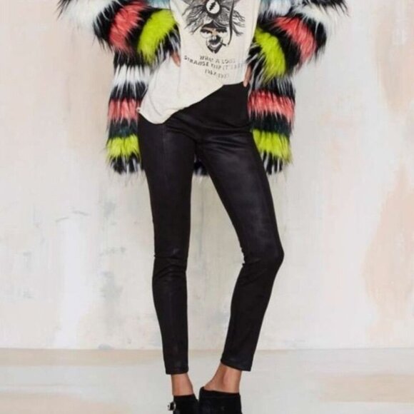 Glamorous Skynard Panel Legging Slimming High Waist Tummy Control Black Women’s - Picture 15 of 15